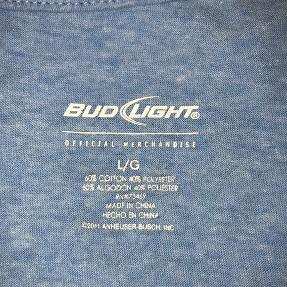 Budlight official merchandise V-neck heather blue - Picture 2 of 4
